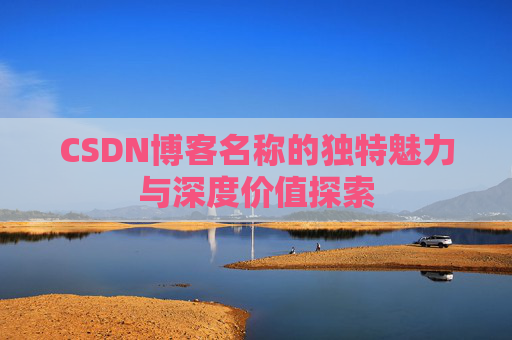 CSDN博客名称的独特魅力与深度价值探索
